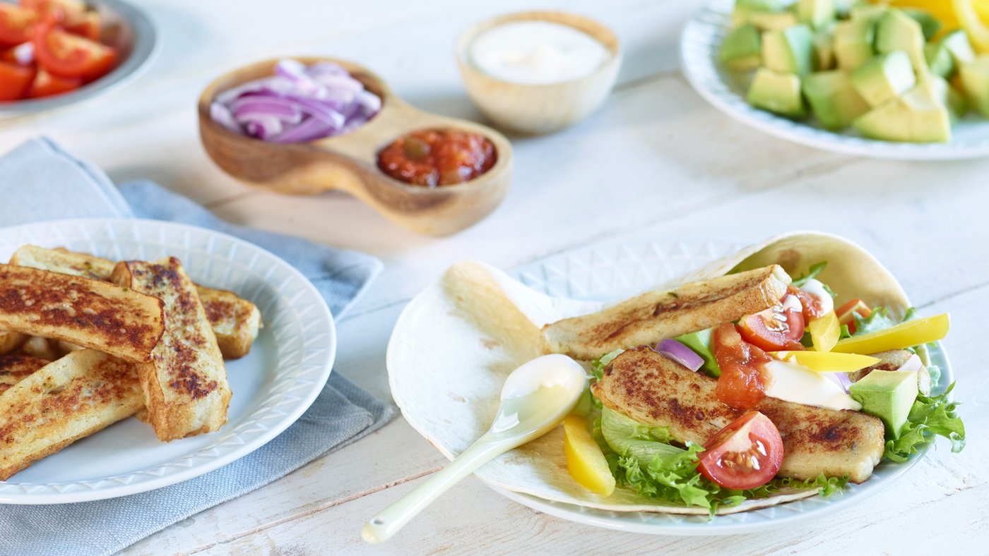 Sunn mat på budsjett - fullkornswraps med fiskekake - klinisk ernæringsfysiolog Anne Marie Skjølsvik