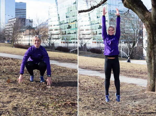 Spentshopp - trening ute - klinisk ernæringsfysiolog Anne Marie Skjølsvik