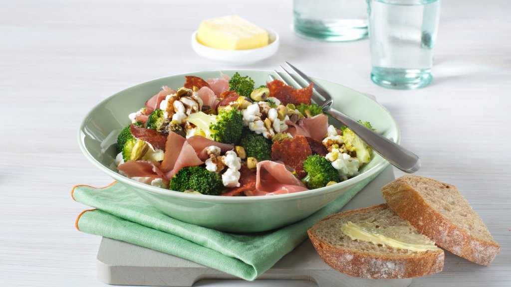 Salat med cottage&nbsp;cheese